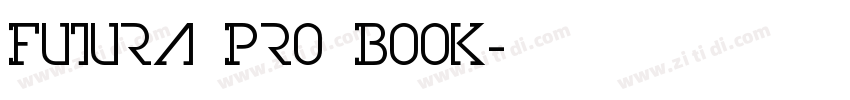 Futura Pro Book字体转换